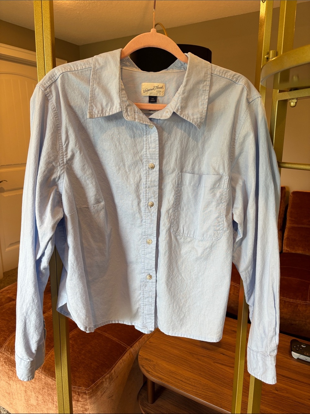 Universal Thread Cropped Button-Up Shirt